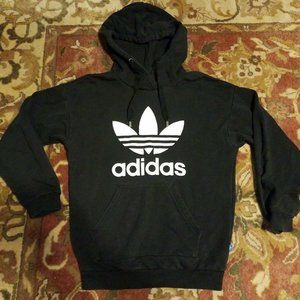 adidas Womens Pullover Hoody Black Size XS GUC